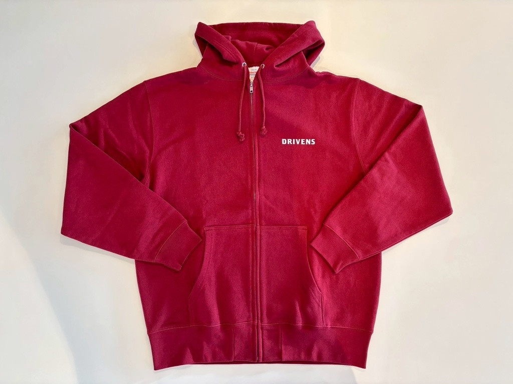 『DRIVENS ロゴ』ジップパーカー(赤)