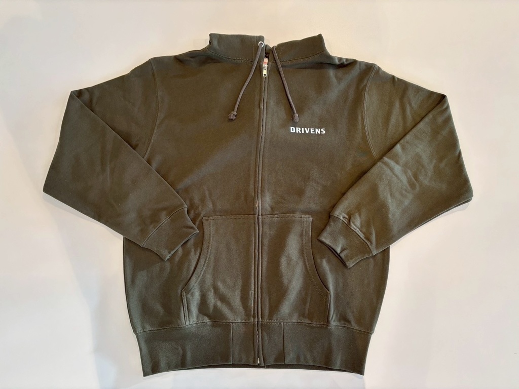 『DRIVENS ロゴ』ジップパーカー(緑)