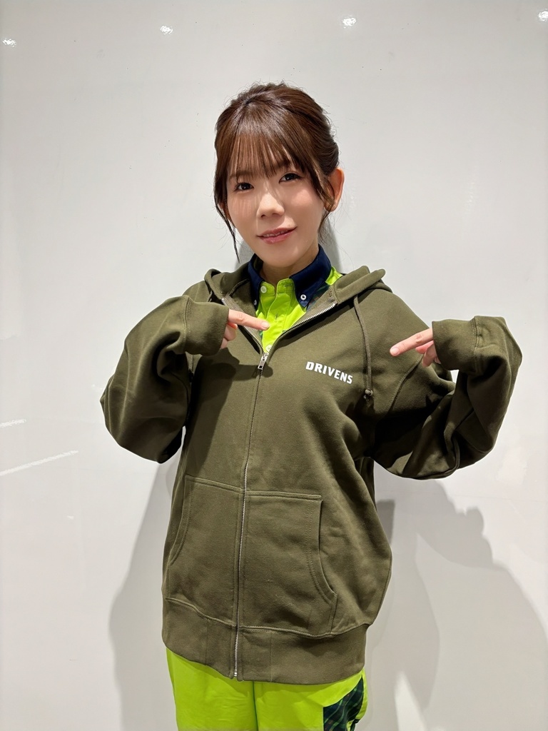 『DRIVENS ロゴ』ジップパーカー(緑)