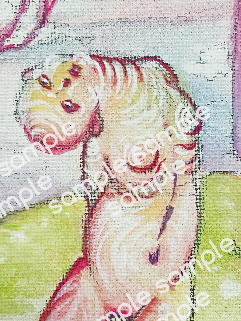 原画「おさんぽ」Original artwork: ‘A Little Walk’
