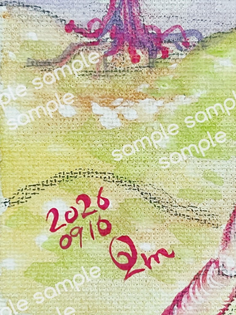 原画「おさんぽ」Original artwork: ‘A Little Walk’