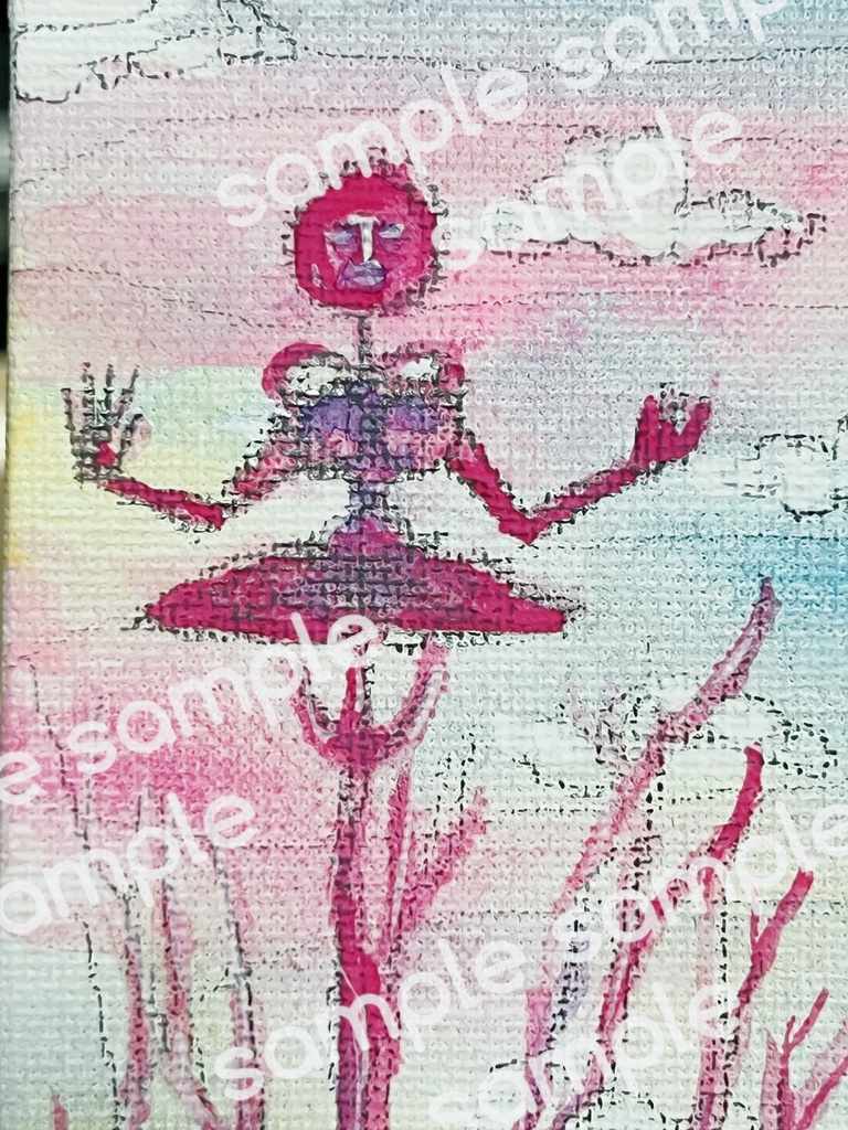 原画「おさんぽ」Original artwork: ‘A Little Walk’