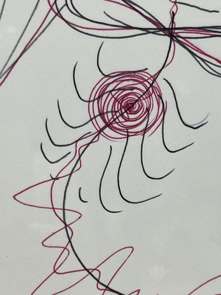 「きゃたぴぃ」ボールペンドローイング原画 Original ‘Caterpiy’ ballpoint pen drawing
