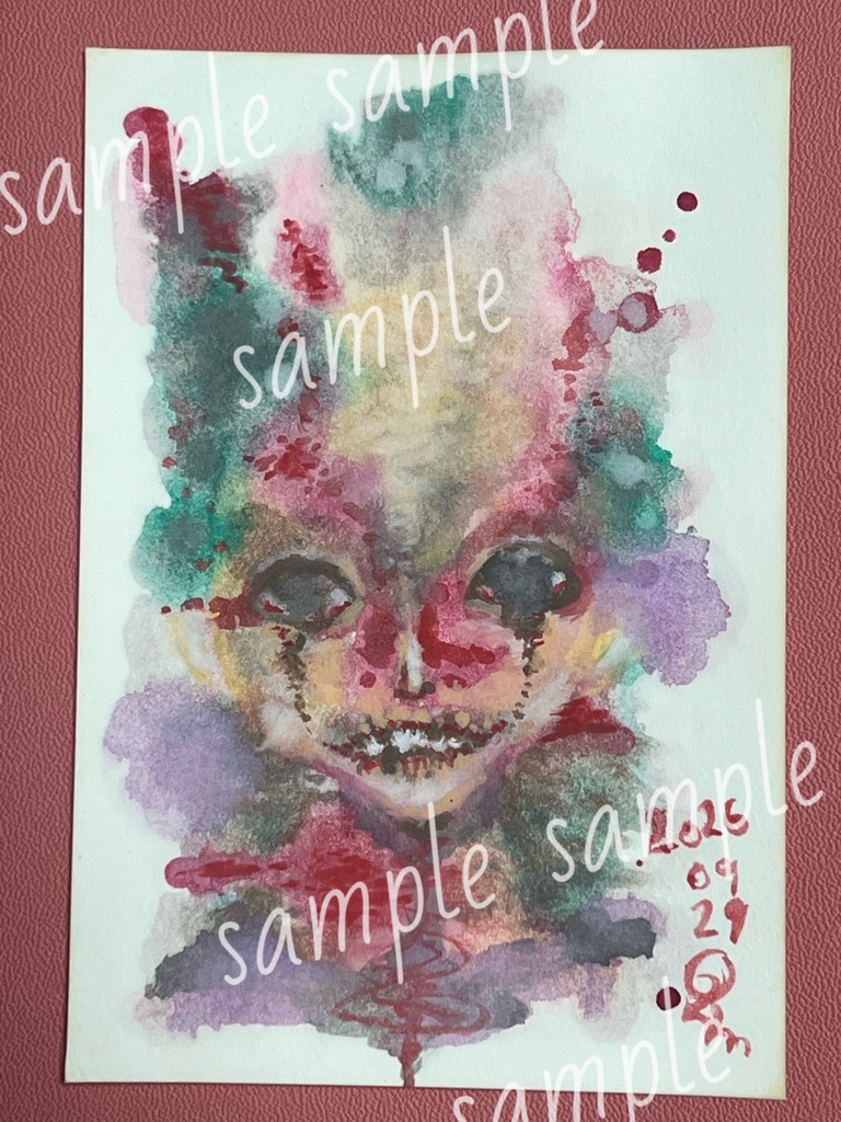 「あの日の傷、」水彩画原画 ‘The Scar of That Day,’ Original Watercolour Painting