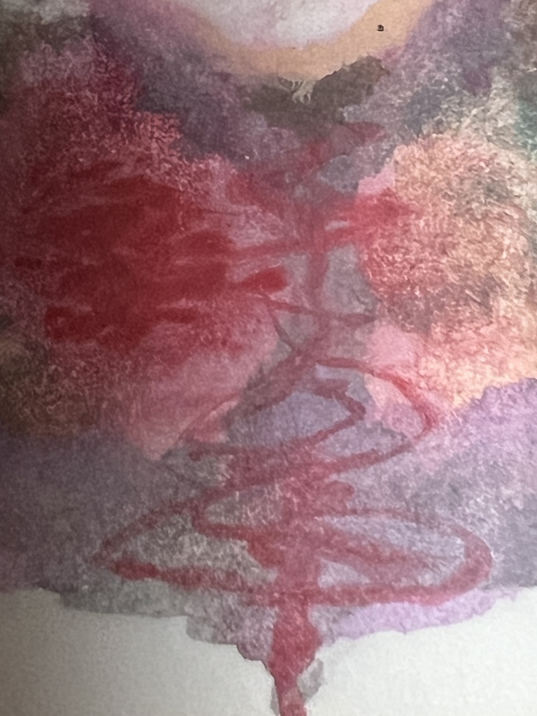 「あの日の傷、」水彩画原画 ‘The Scar of That Day,’ Original Watercolour Painting