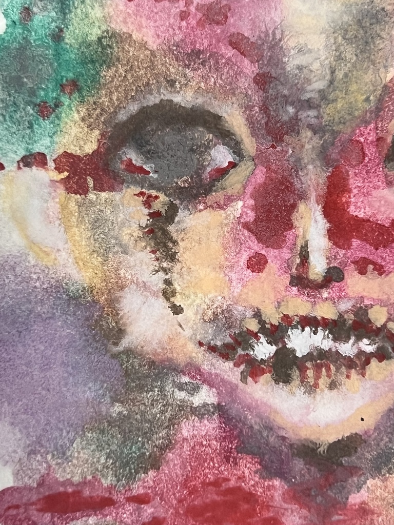 「あの日の傷、」水彩画原画 ‘The Scar of That Day,’ Original Watercolour Painting