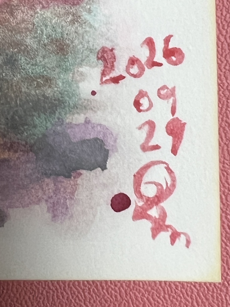 「あの日の傷、」水彩画原画 ‘The Scar of That Day,’ Original Watercolour Painting