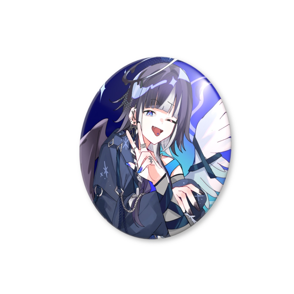 夜見 怜 オリジナルイラスト缶バッジ