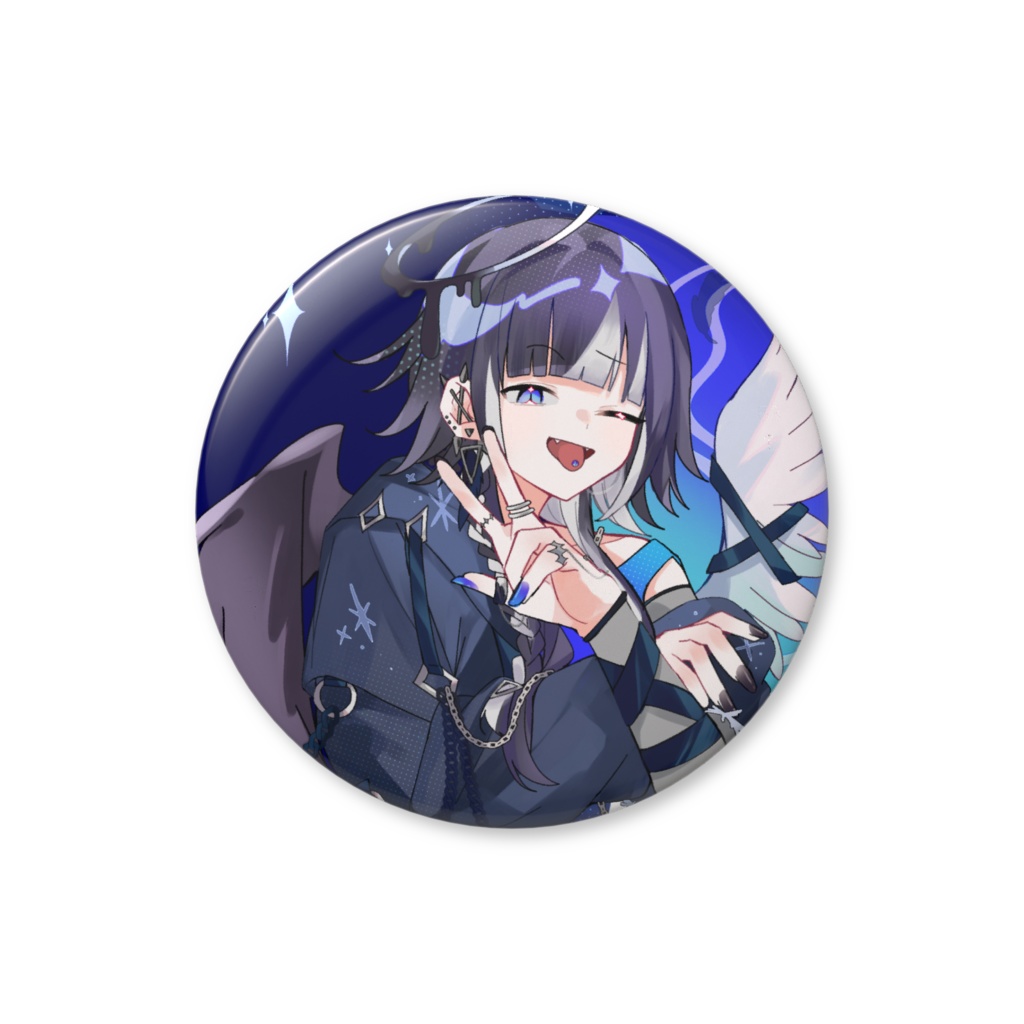 夜見 怜 オリジナルイラスト缶バッジ