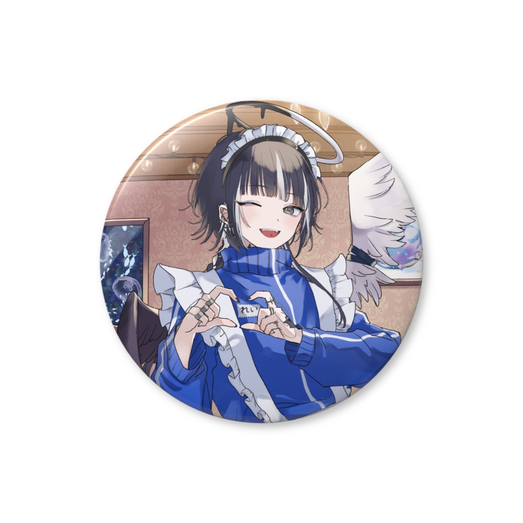 ジャージメイド ウインク缶バッチ