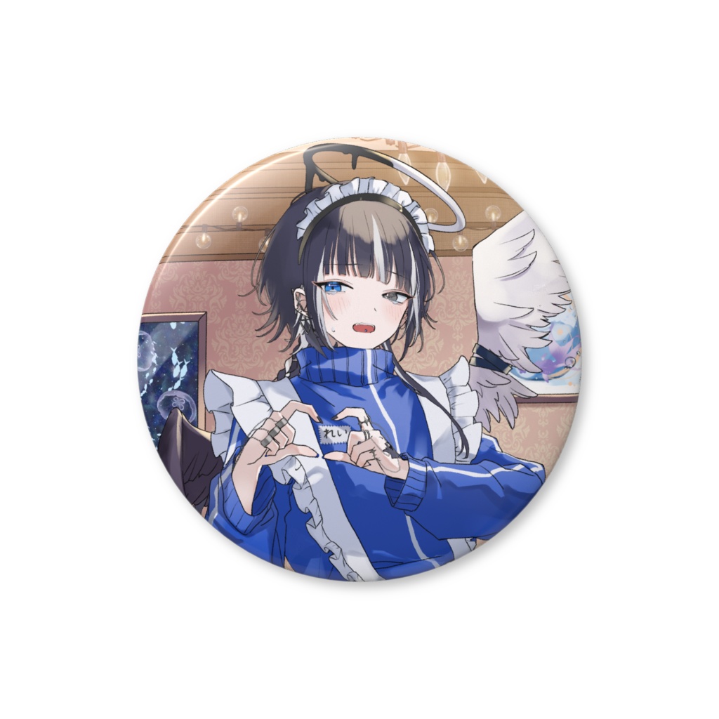 ジャージメイド 照れ泣き缶バッチ