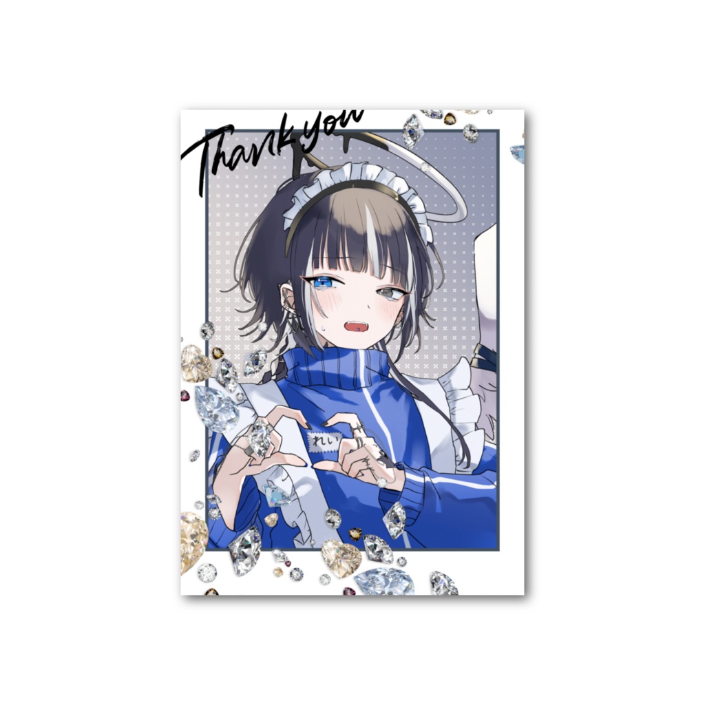 ジャージメイド 照れ泣き フォト風カード