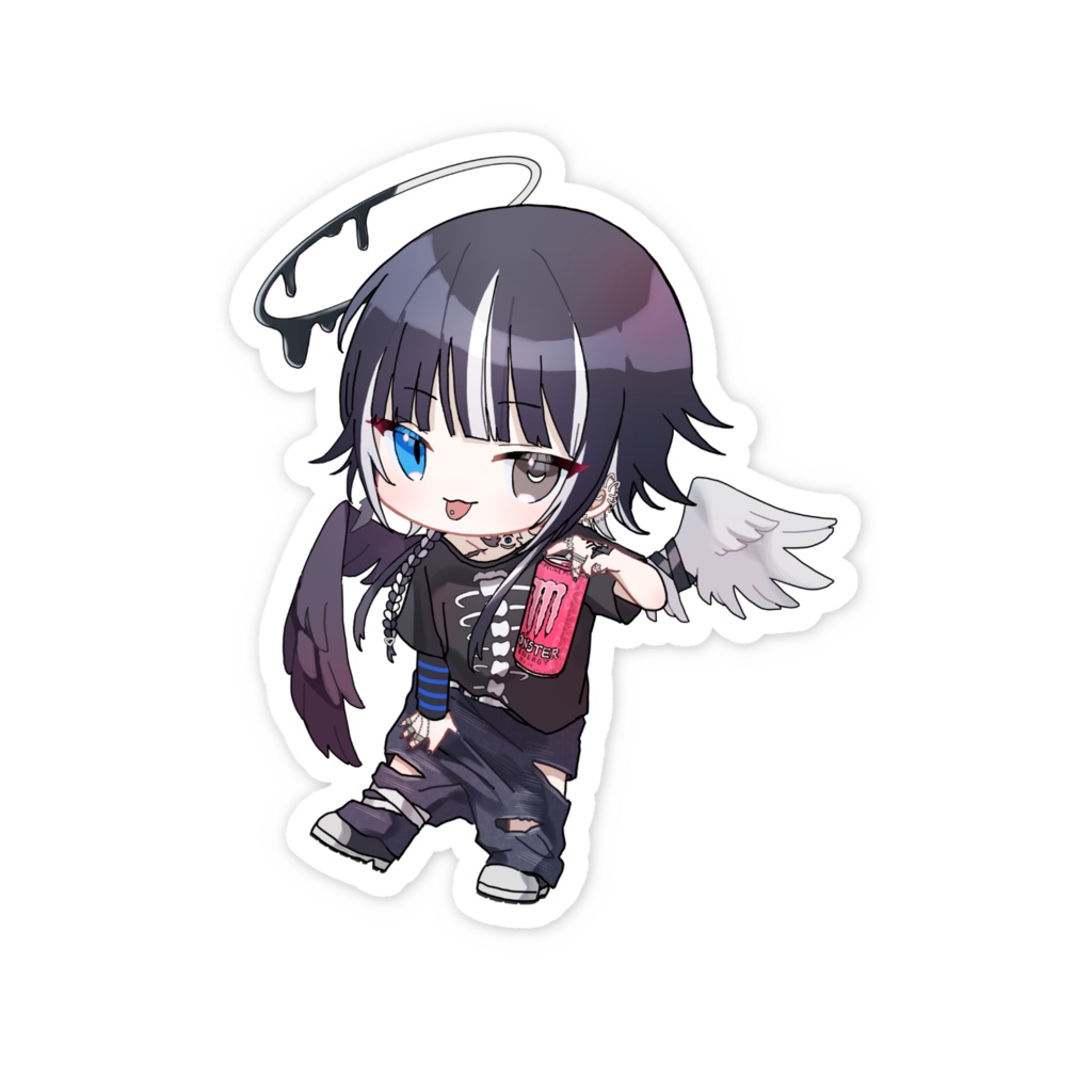 私服姿 SD スマホステッカー