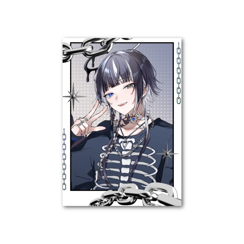 私服姿 笑顔 フォト風カード