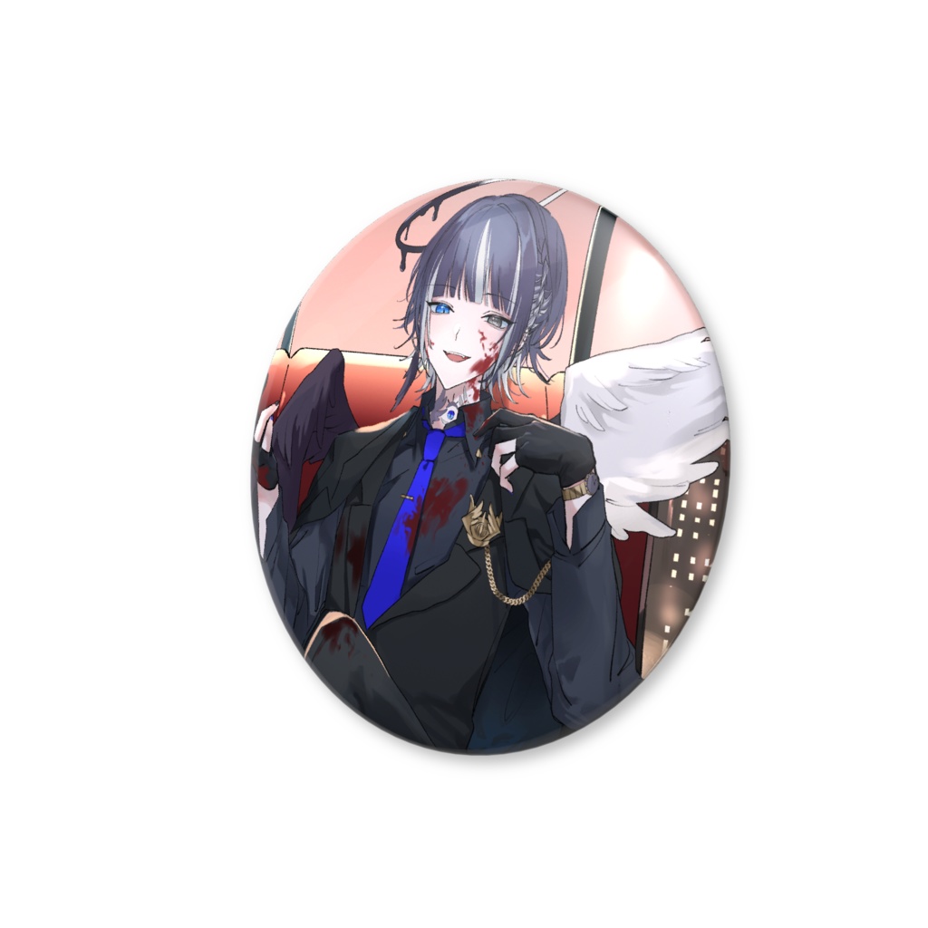 マフィア缶バッチ(流血)