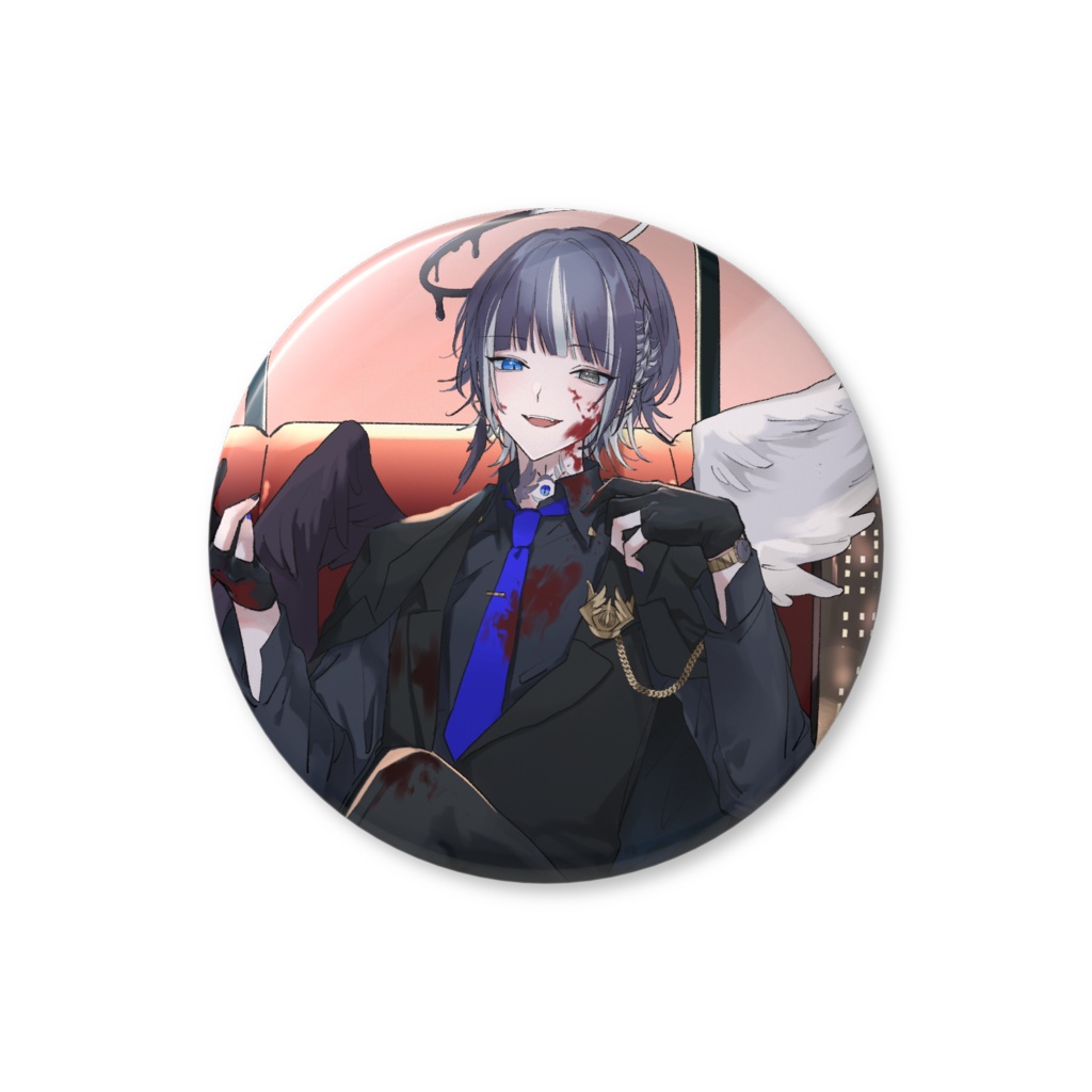 マフィア缶バッチ(流血)