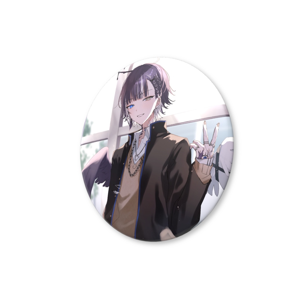 学生服 缶バッジ(悪い顔)