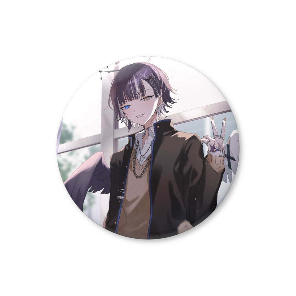 学生服 缶バッジ(悪い顔)