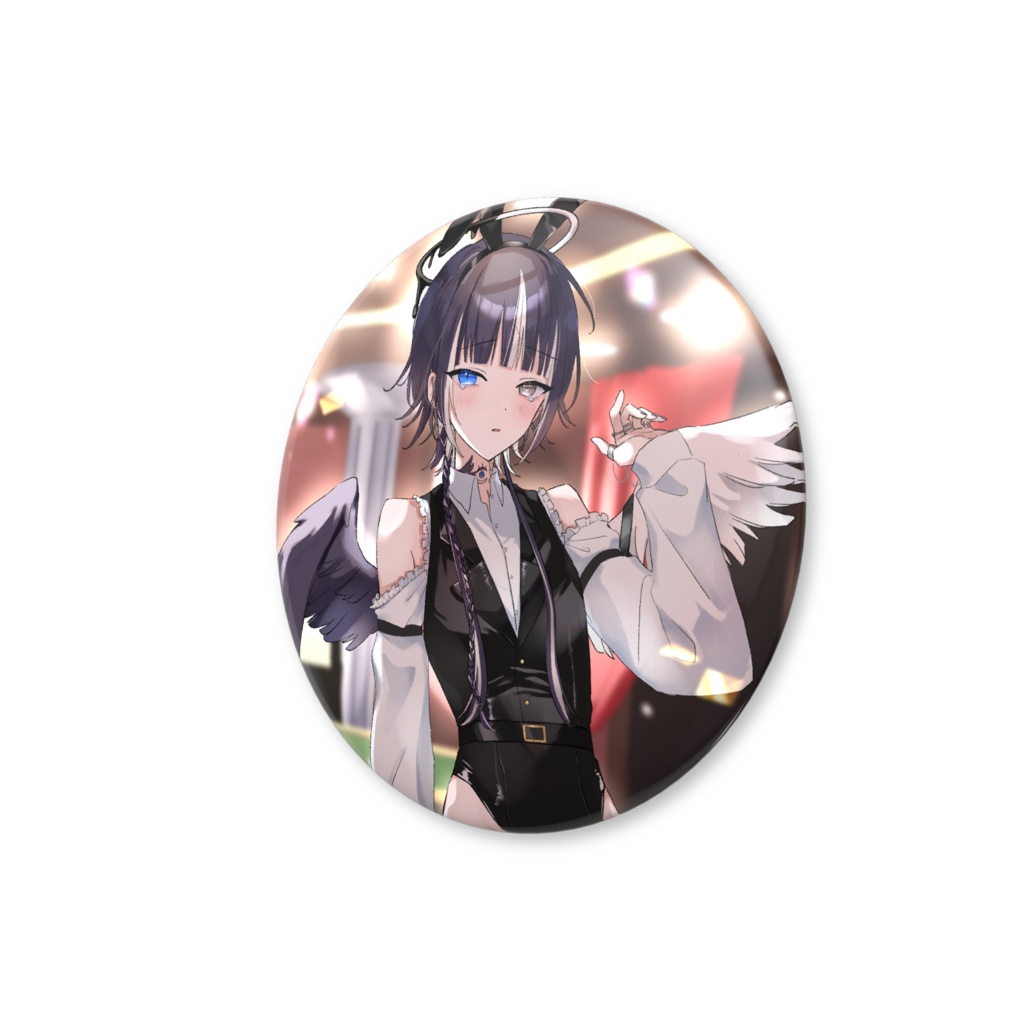 バニーボーイ 缶バッチ(照れ泣き)