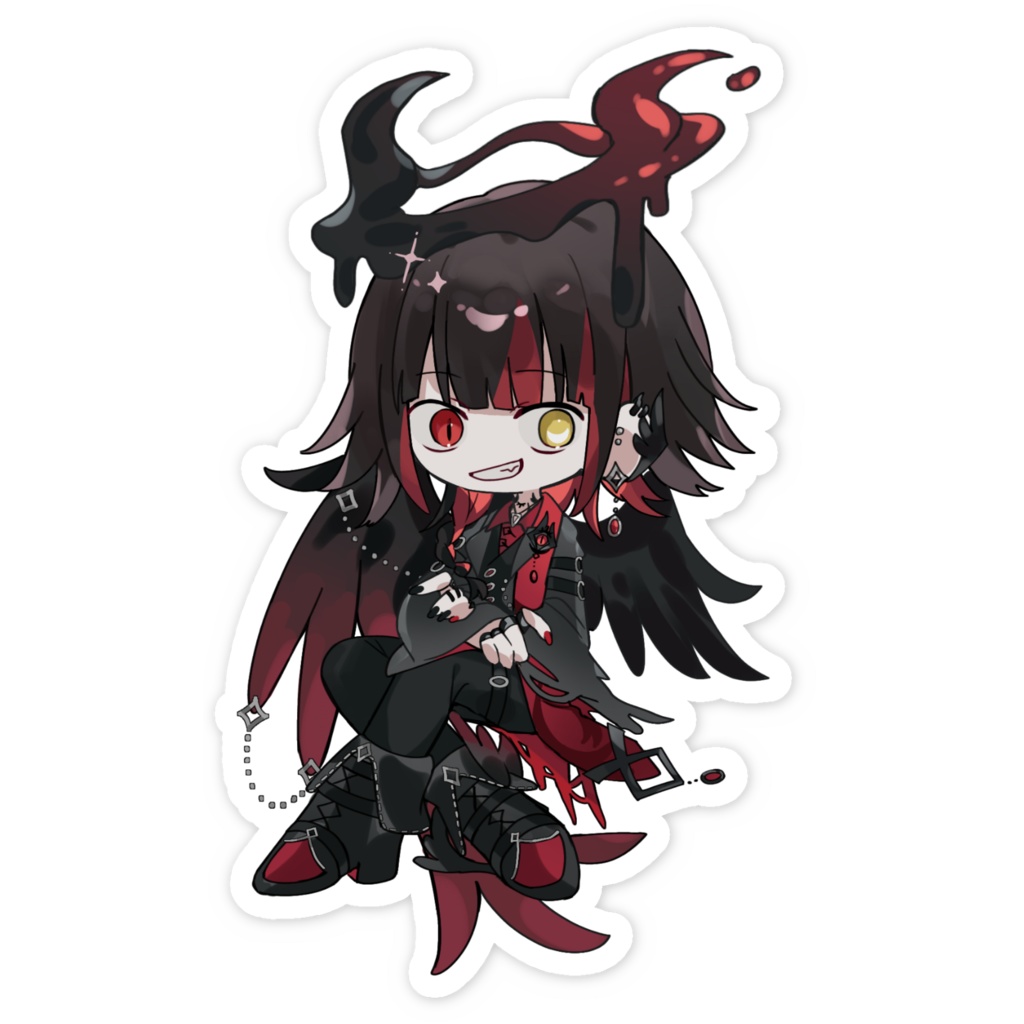 新衣装、堕天Ver.SDスマホステッカー1