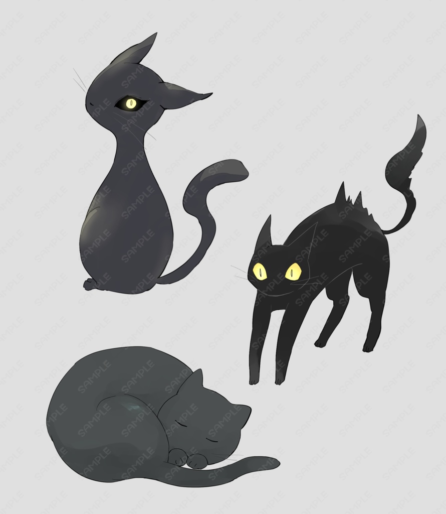 黒猫【差分3種】
