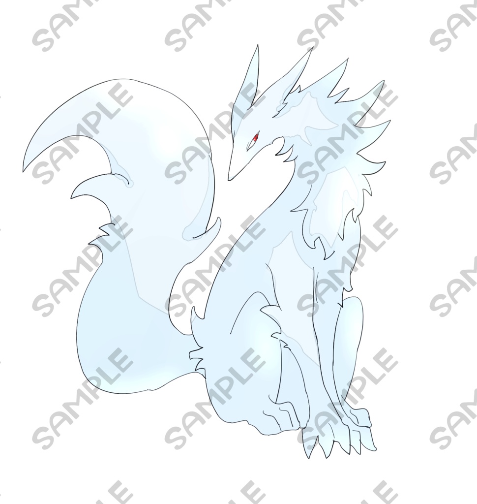 オオカミ風ケモノ【色差分2種】