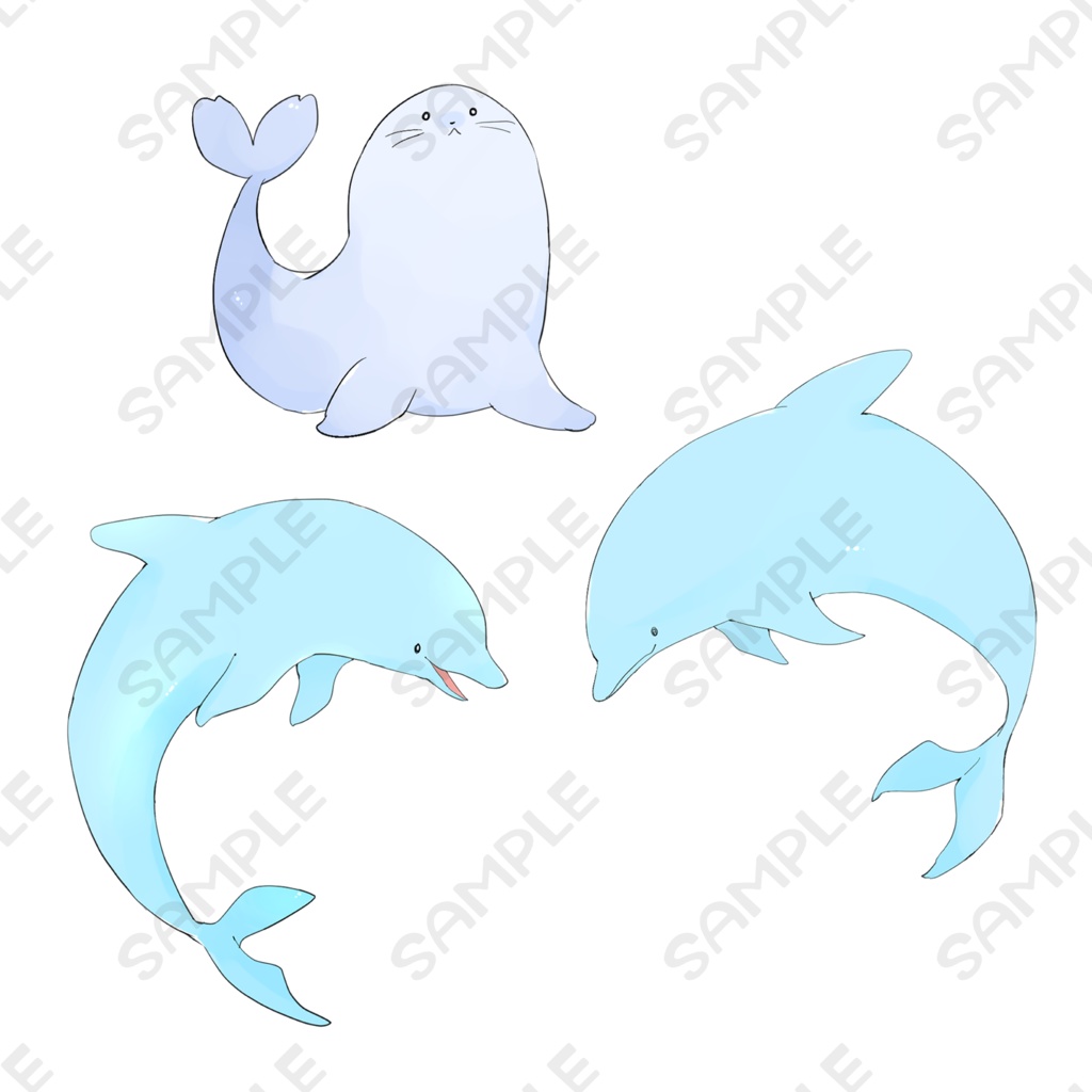 海の生き物素材