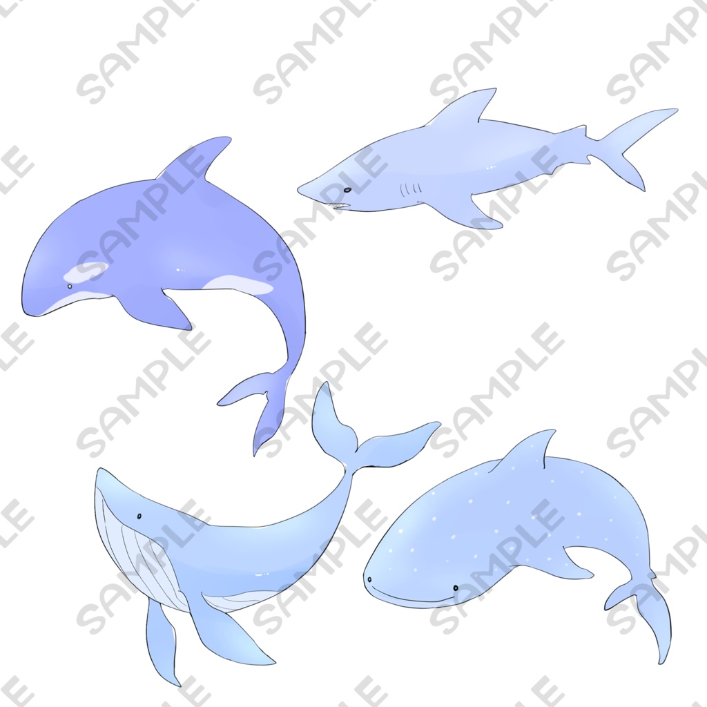 海の生き物素材