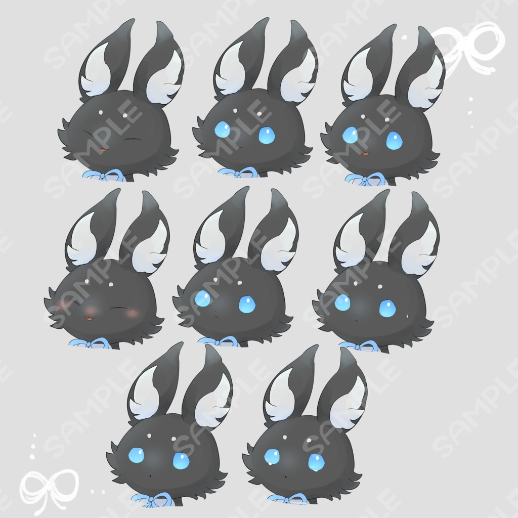 黒狐【表情9種類】