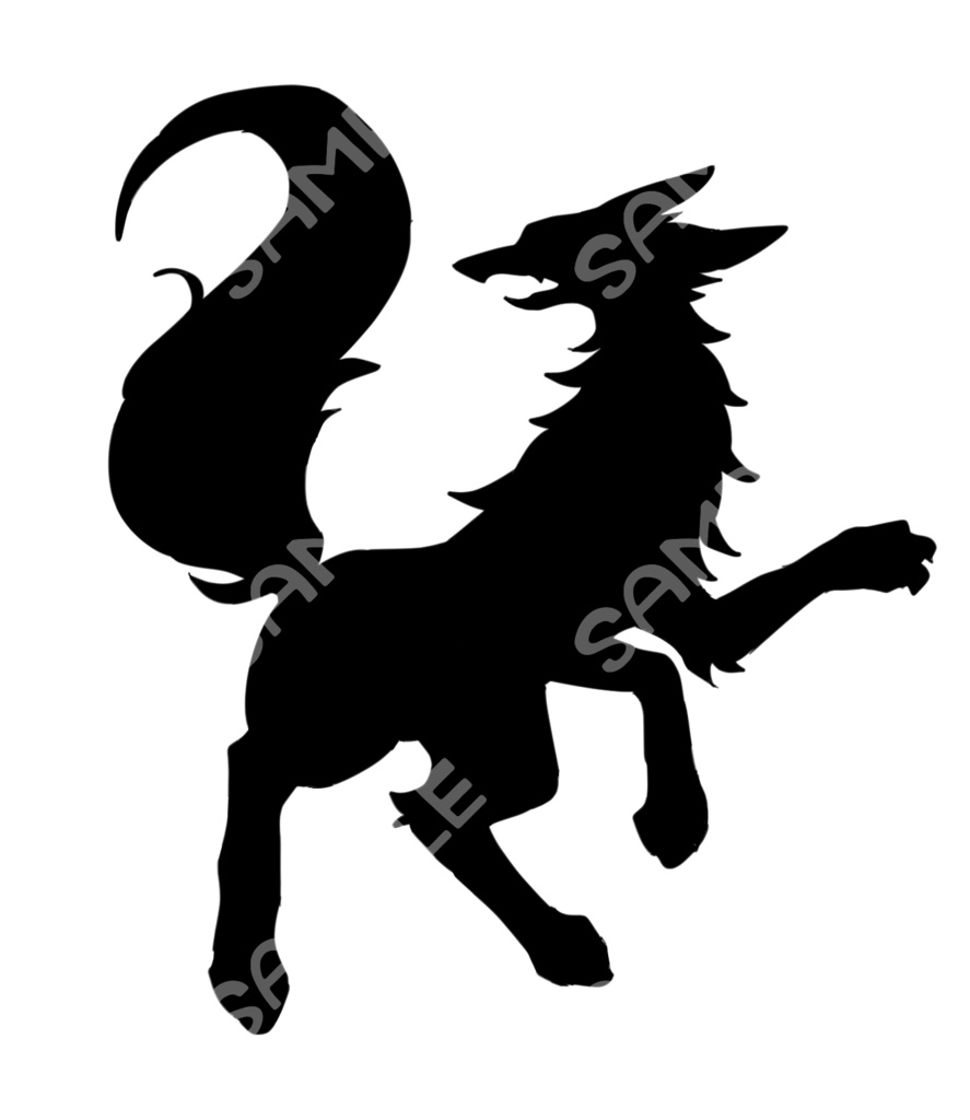 狼風シルエット2【3種類】