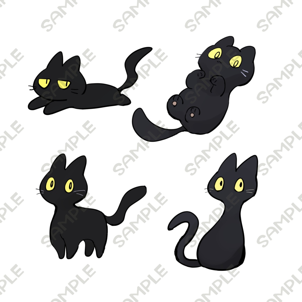 黒猫03【4種類】