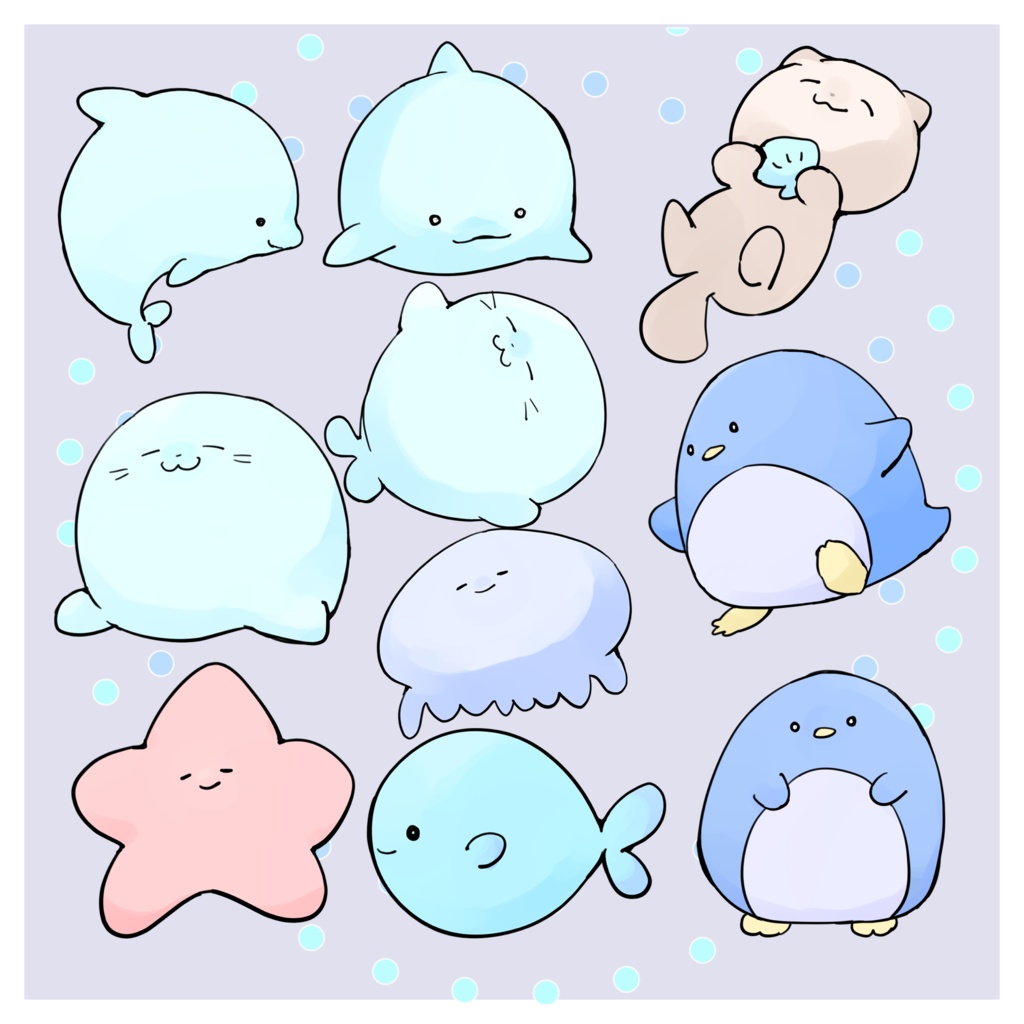 海の生き物素材2【10種類】