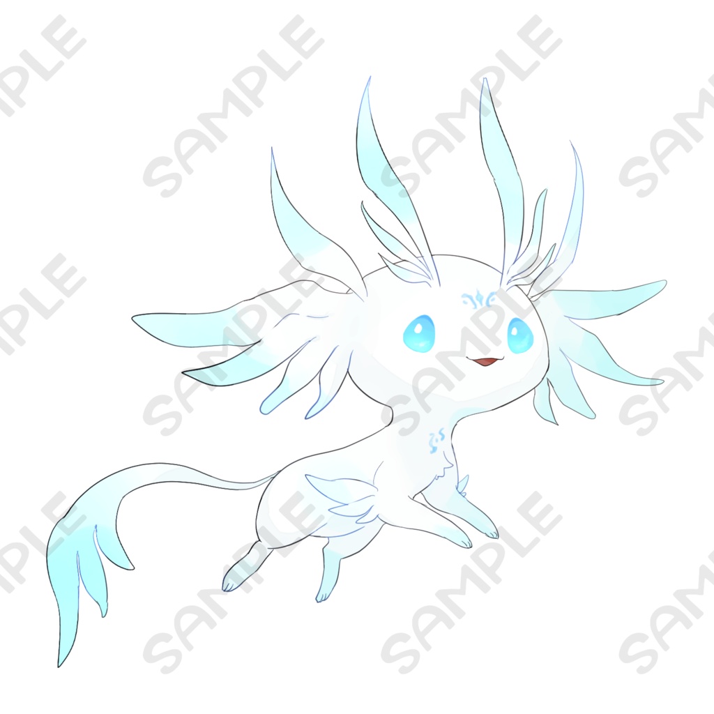 オリケモ立ち絵4【表情8種類】