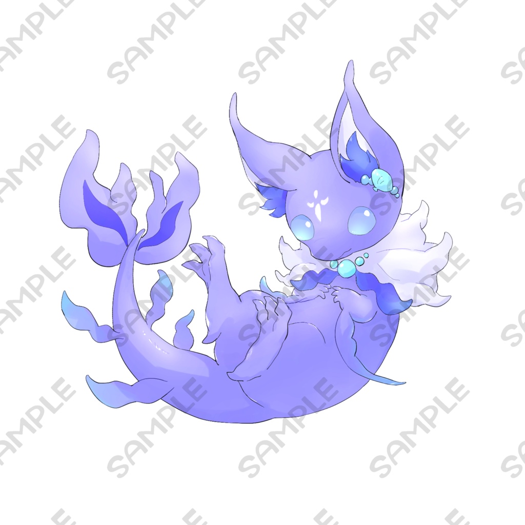 オリケモ立ち絵5【表情8種類】