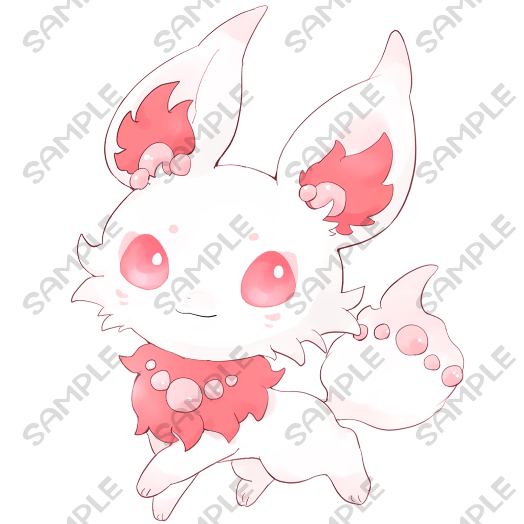 オリケモ立ち絵7【表情9種類】