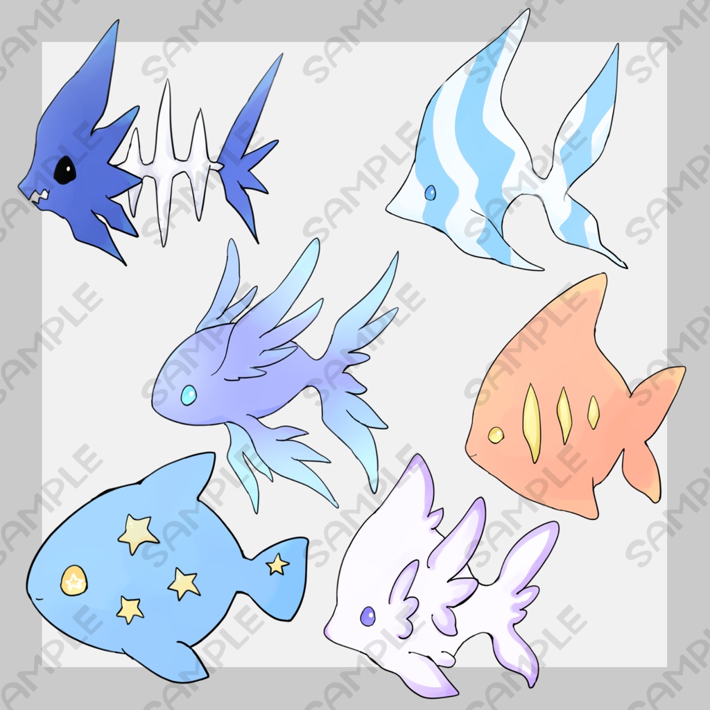 ファンタジーな魚【6種類】