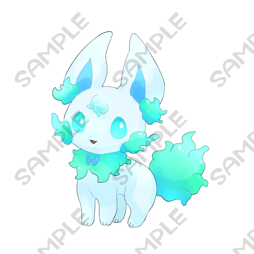 オリケモ立ち絵8【表情7種類】