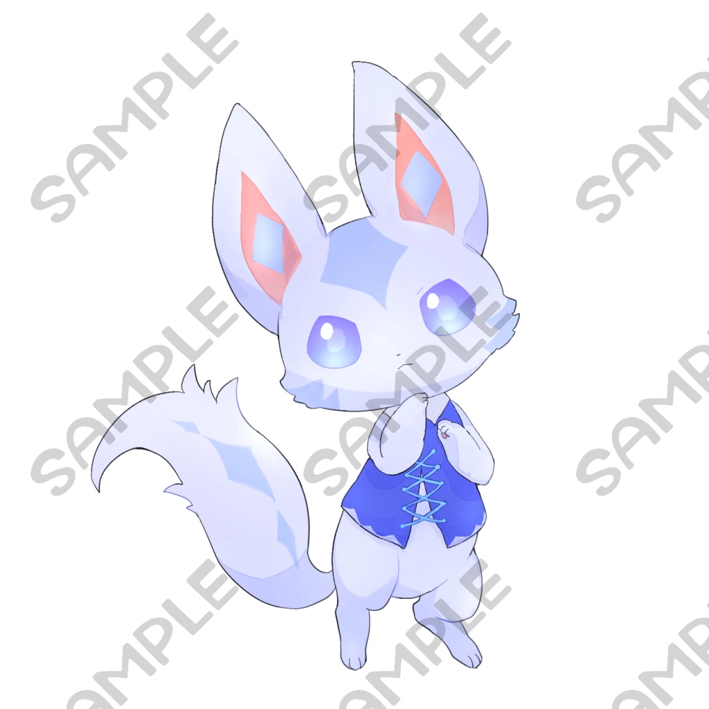 オリケモ立ち絵10【表情8種類】