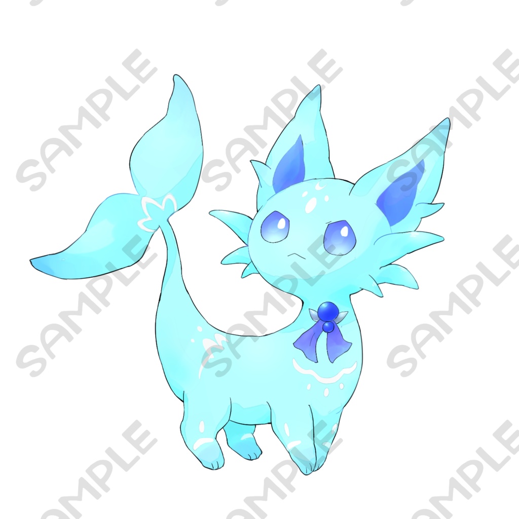 オリケモ立ち絵11【表情8種類】