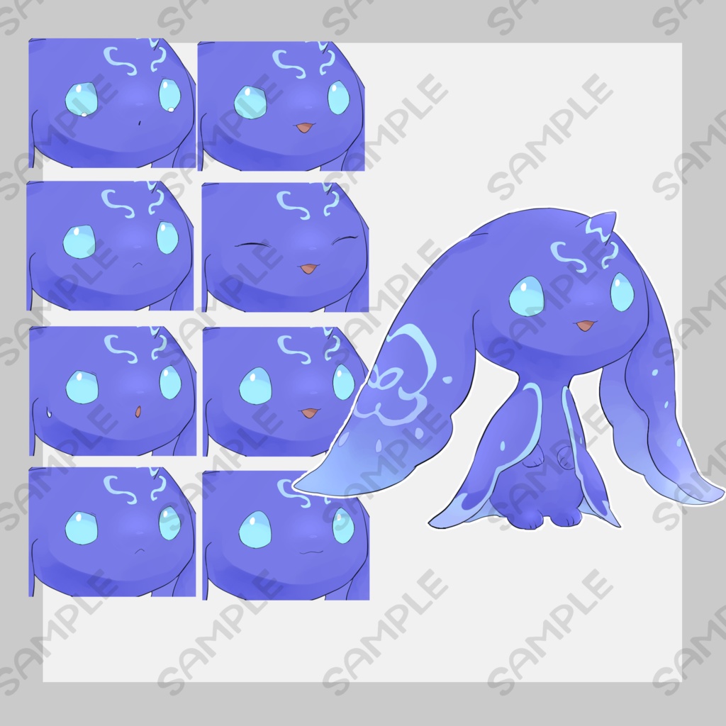 オリケモ12【表情8種類】