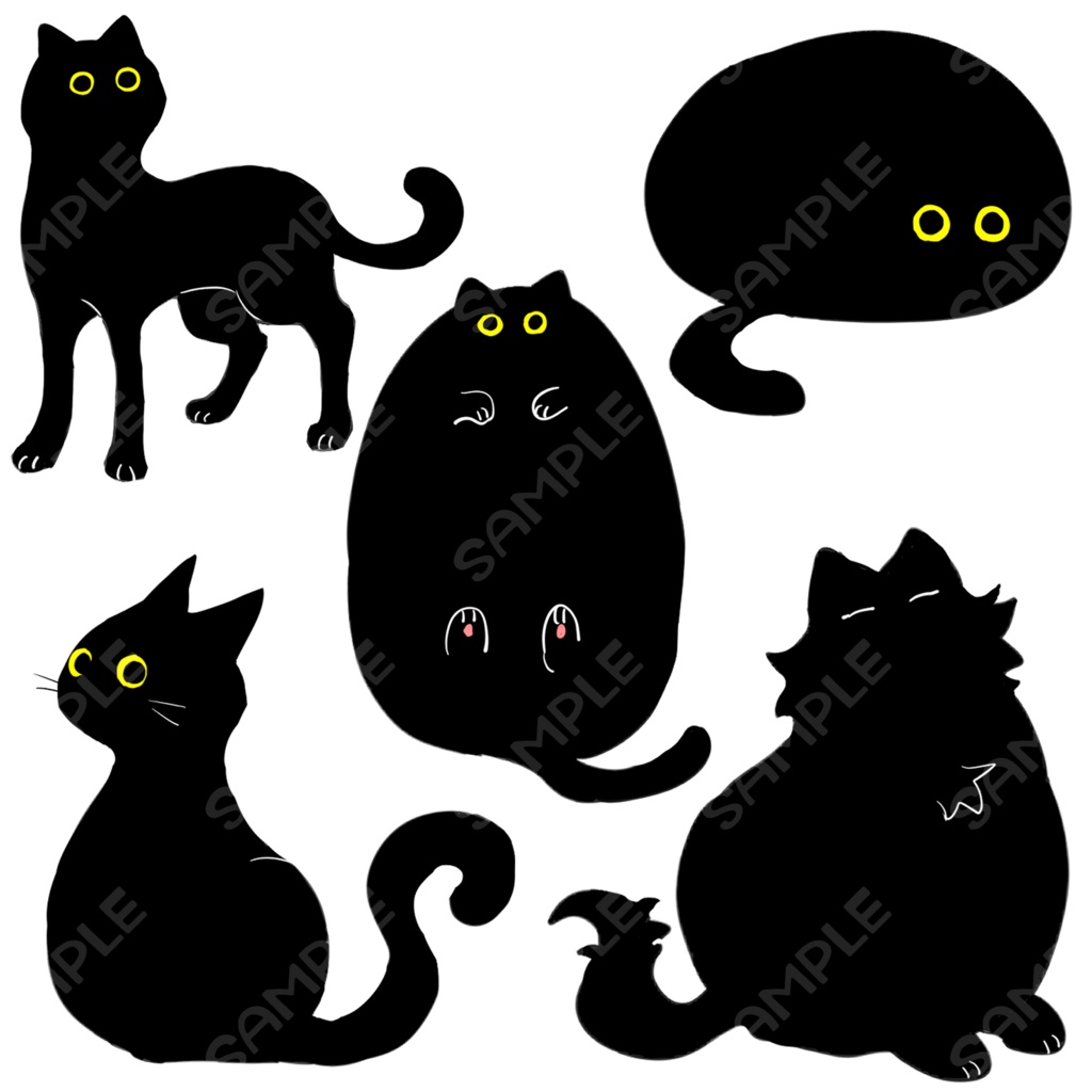 黒猫10種詰め2