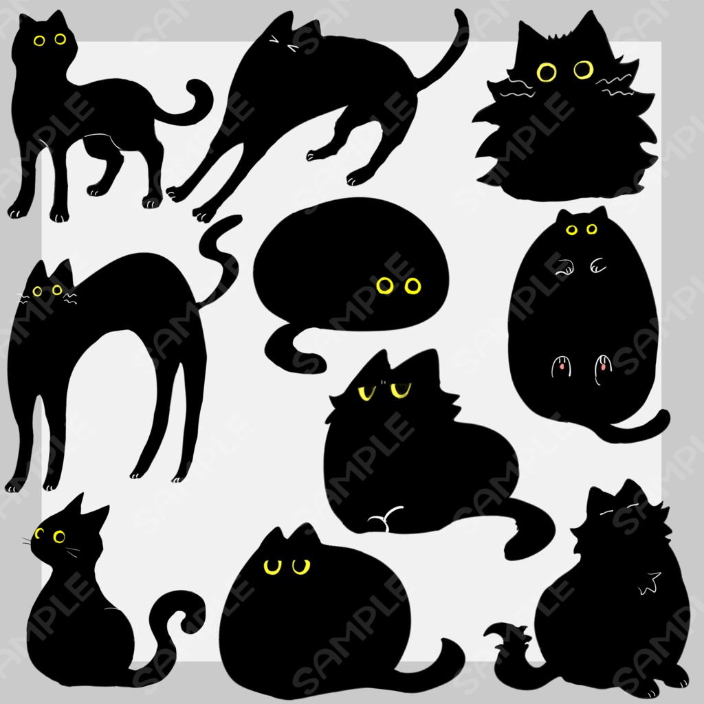 黒猫10種詰め2
