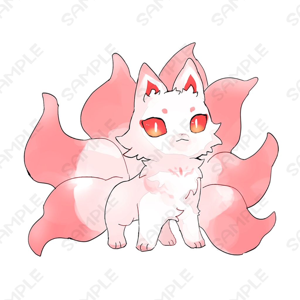 小さな九尾の狐3種