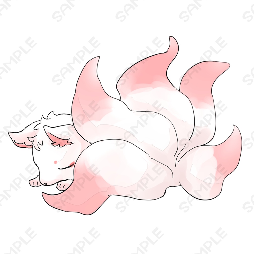 小さな九尾の狐3種