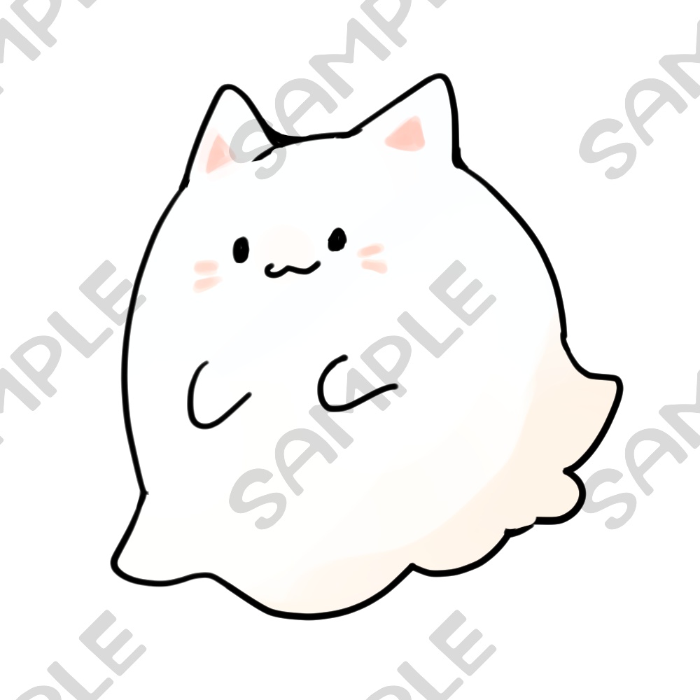 おばけ風マスコットキャラ8種