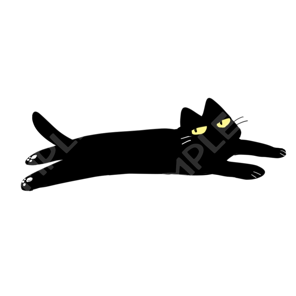 目つきの悪い黒猫10種