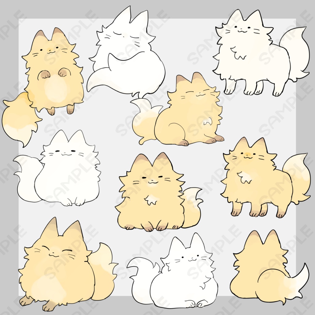 ゆるい狐2【10種類】