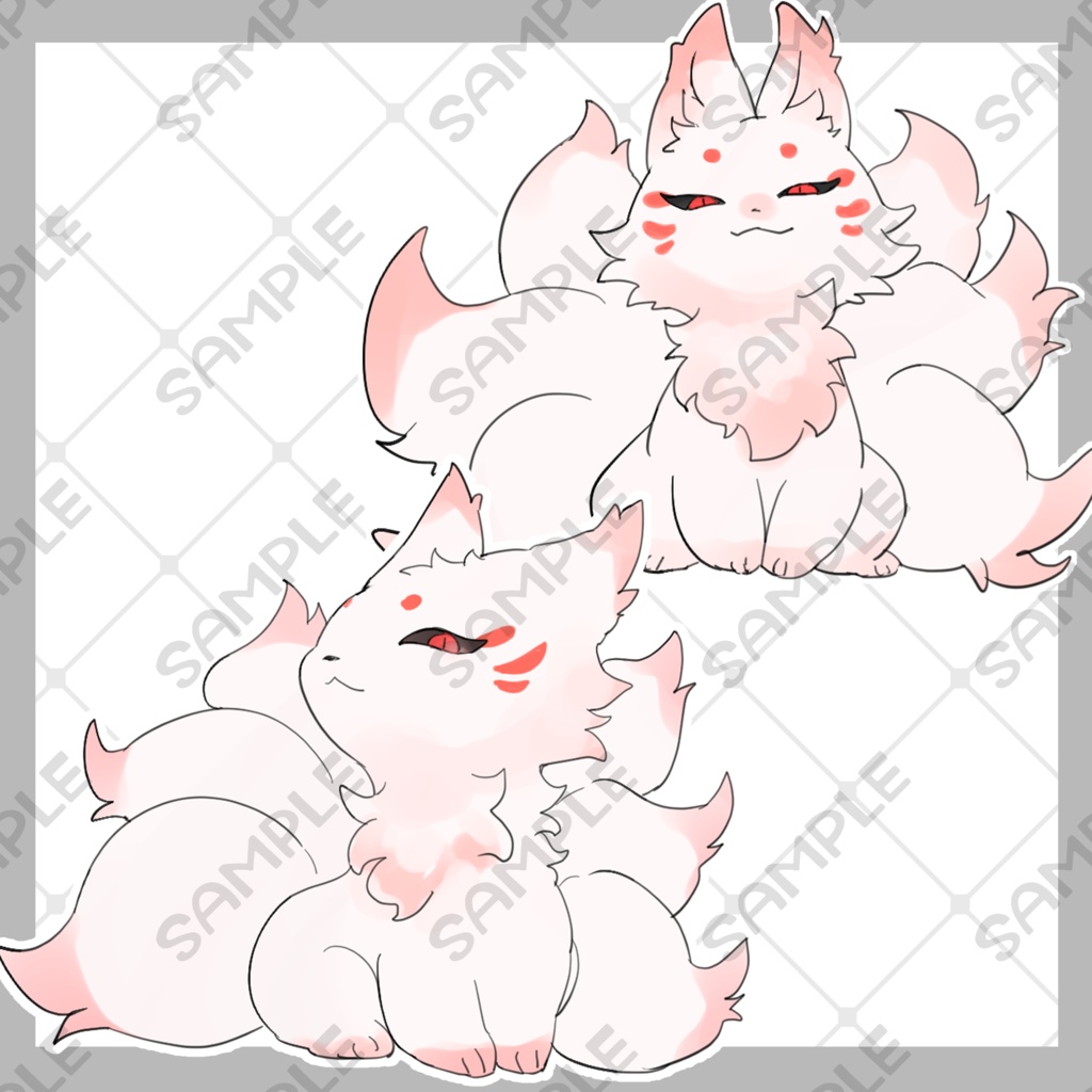 デフォルメ九尾の狐2【差分4種】