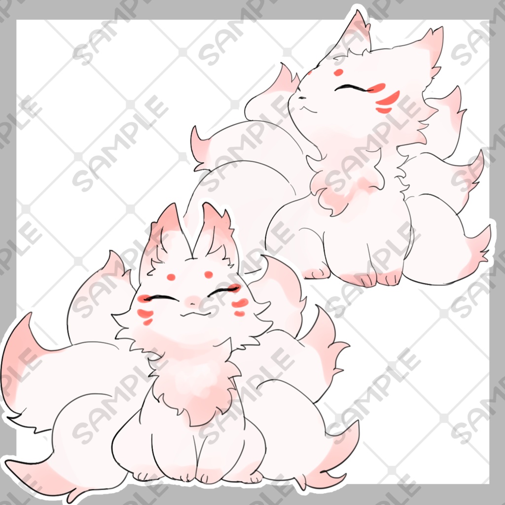 デフォルメ九尾の狐2【差分4種】