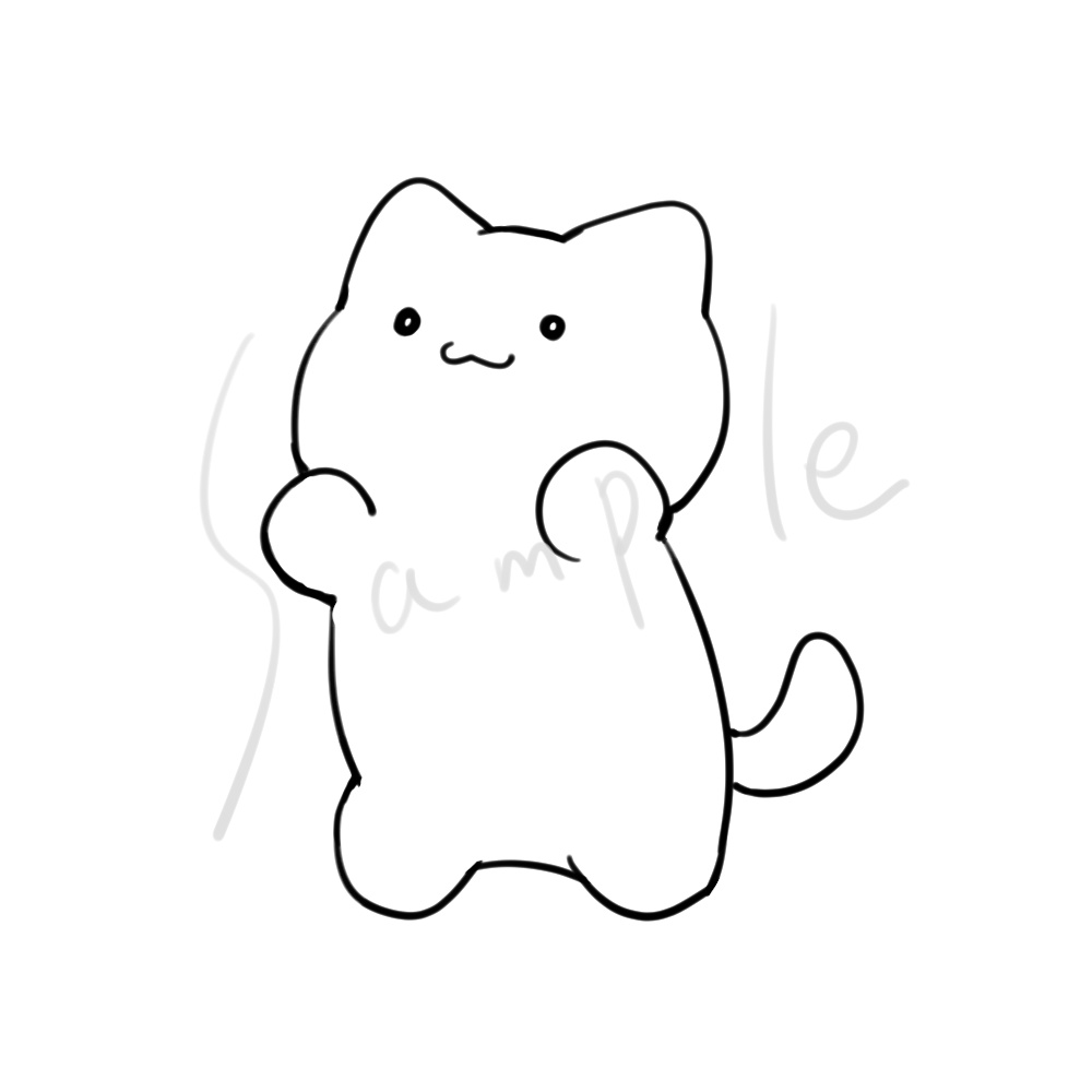 デフォルメ猫10種